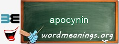 WordMeaning blackboard for apocynin